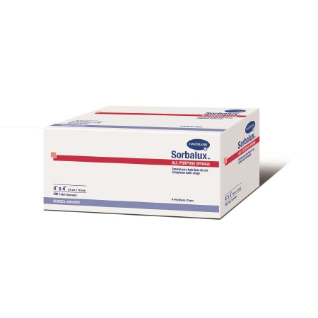 Nonwoven Sponge Sorbalux® AP 4 X 4 Inch Sterile 4-Ply Square