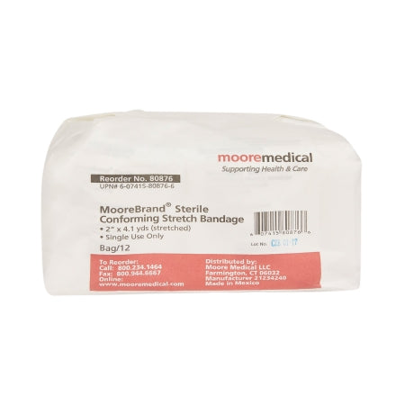 Conforming Bandage McKesson 2 Inch X 4-1/10 Yard 1 per Pack Sterile Roll Shape