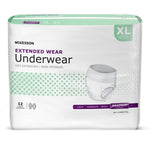 Unisex Adult Absorbent Underwear McKesson Pull On with Tear Away Seams X-Large Disposable Heavy Absorbency