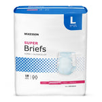 Unisex Adult Incontinence Brief McKesson Medium Disposable Moderate Absorbency