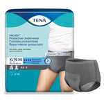 Male Adult Absorbent Underwear TENA® ProSkin™ Protective Pull On with Tear Away Seams Large Disposable Moderate Absorbency