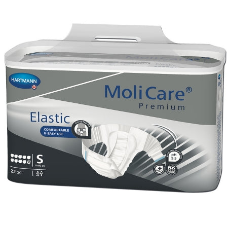 Unisex Adult Incontinence Brief MoliCare® Premium Elastic 10D Medium Disposable Heavy Absorbency