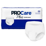 Unisex Adult Absorbent Underwear ProCare™ Plus Pull On with Tear Away Seams Large Disposable Moderate Absorbency