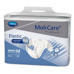 Unisex Adult Incontinence Brief MoliCare® Premium Elastic 6D Medium Disposable Moderate Absorbency