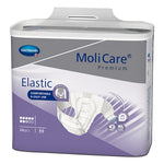 Unisex Adult Incontinence Brief MoliCare® Premium Elastic 8D Large Disposable Heavy Absorbency