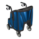 4 Wheel Rollator Tour Midnight Blue Adjustable Height / Folding Carbon Fiber Frame