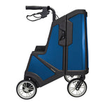 4 Wheel Rollator Tour Midnight Blue Adjustable Height / Folding Carbon Fiber Frame