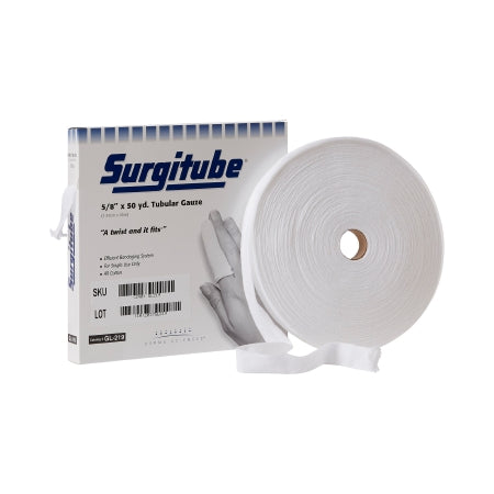 Tubular Retainer Dressing Surgitube® Cotton 5/8 Inch X 50 Yard Size 1 White Small Finger / Toe NonSterile