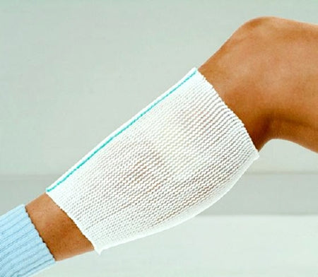 Elastic Net Retainer Dressing X-Span® Tubular Polyester / Spandex 8 Yard Size 1 White / Gold Medium Finger / Toe NonSterile