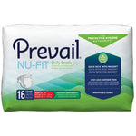 Unisex Adult Incontinence Brief Prevail® Nu-Fit® Large Disposable Heavy Absorbency