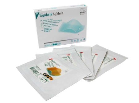 Silver Mesh Dressing 3M™ Tegaderm™ Ag 4 X 5 Inch Rectangle Sterile