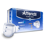 Unisex Adult Incontinence Brief Attends® Classic Large Disposable Heavy Absorbency