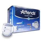 Unisex Adult Incontinence Brief Attends® Classic X-Large Disposable Heavy Absorbency