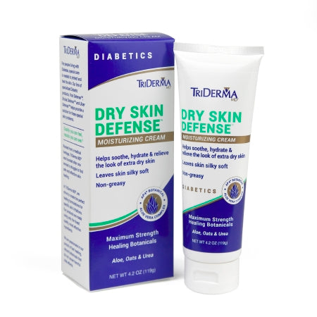 Hand and Body Moisturizer TriDerma® MD Diabetic Dry Skin Defense™ 4.2 oz. Tube Unscented Cream