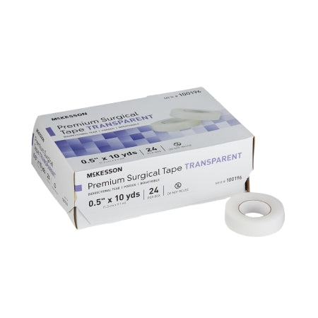 Water Resistant Medical Tape McKesson Transparent Plastic NonSterile