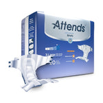 Unisex Adult Incontinence Brief Attends® Advanced Medium Disposable Heavy Absorbency