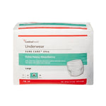 Unisex Adult Absorbent Underwear Sure Care™ Ultra Pull On with Tear Away Seams X-Large Disposable Heavy Absorbency