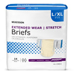 Unisex Adult Incontinence Brief McKesson Extended Wear Medium Disposable Heavy Absorbency