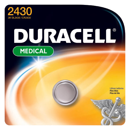 Lithium Battery Duracell® CR2430 Coin Cell 3V Disposable 1 Pack