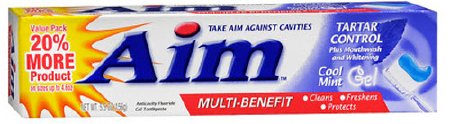 Toothpaste Aim™ Cool Mint Flavor 5.5 oz. Tube