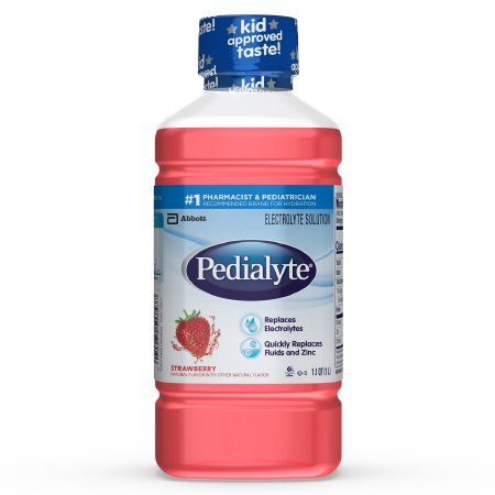 Oral Electrolyte Solution Pedialyte® Classic Strawberry Flavor 33.8 oz. Electrolyte