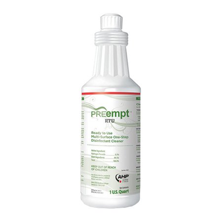 PREempt® RTU Surface Disinfectant Cleaner Peroxide Based Manual Pour Liquid 32 oz. Bottle Scented NonSterile