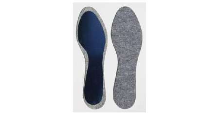 Turfliner Spring Steel Insoles Turf Toe Insole Full Steel Length Size 8 Felt / Steel Black / Gray Female 8