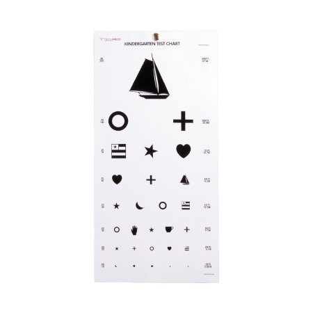 Preschool Eye Test Chart McKesson 20 Foot Distance Acuity Test