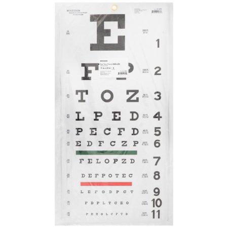 Eye Chart McKesson 20 Foot Distance Acuity Test