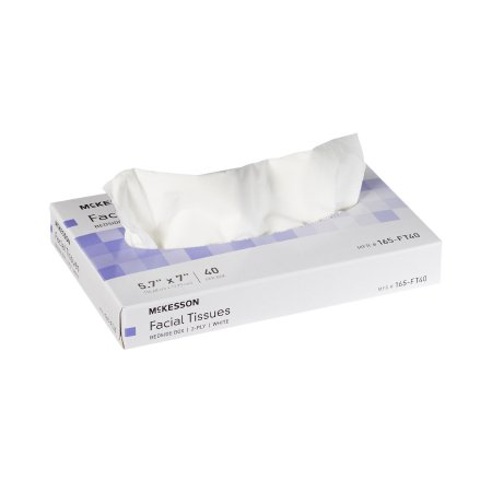 McKesson Facial Tissue White 5-7/10 X 7 Inch 40 Count