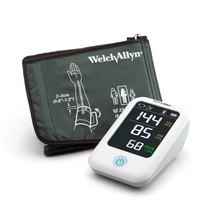 Home Automatic Digital Blood Pressure Monitor Welch Allyn™ Home™ Wide Range Nylon 22 - 42 cm Desk Model