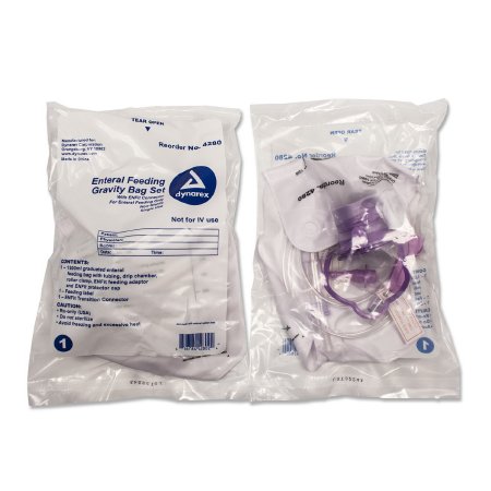 Gravity Feeding Bag Set with ENFit™ Connector Dynarex 1200 mL