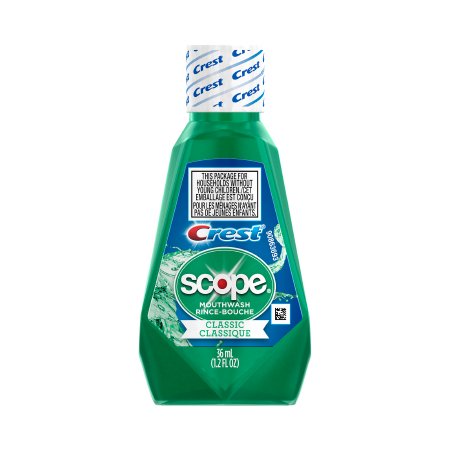 Mouthwash Crest® Scope® Classic 1.2 oz. Original Mint Flavor