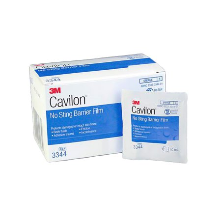 Skin Barrier Wipe 3M™ Cavilon™ No Sting 35 to 65% Strength Hexamethyldisiloxane / Isooctane / Acrylate Terpolymer / Polyphenylmethylsiloxane Individual Packet Sterile