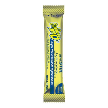 Oral Electrolyte Solution Sqwincher® Quik Stik® Zero Lemonade Flavor 0.11 oz. Electrolyte