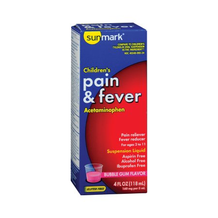 Children's Pain Relief sunmark® 160 mg Strength Acetaminophen Suspension 4 oz.