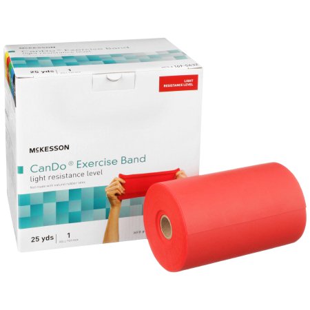 Exercise Resistance Band McKesson CanDo® Red 5 Inch X 25 Yard Light Resistance