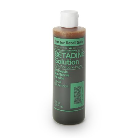 Skin Prep Solution Betadine® 8 oz. Bottle 10% Strength Povidone-Iodine NonSterile