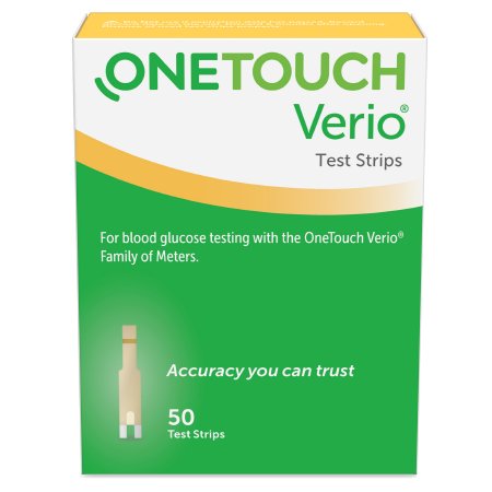 Blood Glucose Test Strips OneTouch® Verio® 50 Strips per Pack