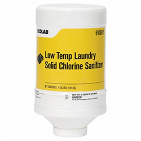 Laundry Sanitizer Low-Temp 4 lbs. Dispenser Bottle Solid Chlorine Scent