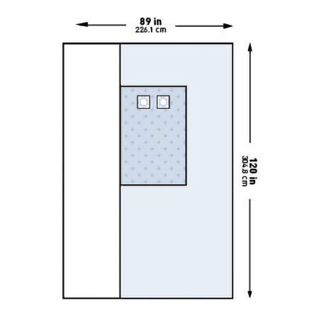 Cardiovascular Drape McKesson Femoral Angiography Drape 89 W X 120 L Inch Sterile