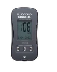 Blood Glucose Meter Glucocard® Shine 5 Second Results Stores up to 250 Results No Coding Required