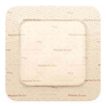 Foam Dressing Mepilex® Border Flex 3 X 3 Inch With Border Film Backing Silicone Adhesive Square Sterile