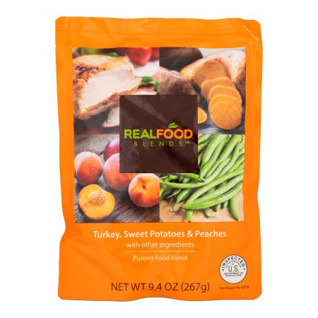 Tube Feeding Formula Real Food Blends® Turkey / Sweet Potatoes / Peaches Flavor Liquid 9.4 oz. Pouch