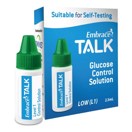 Blood Glucose Control Solution Embrace® Talk 2.5 mL Level 1