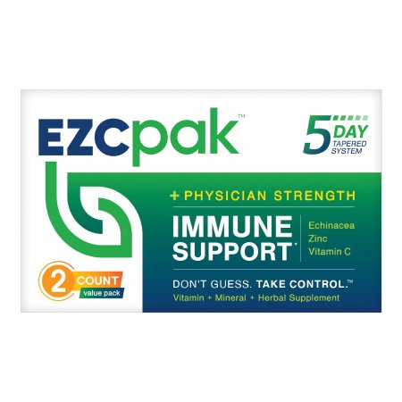 Vitamin and Mineral Supplement EZC Pak™ Echinacea / Zinc / Ascorbic Acid Capsule 28 per Box