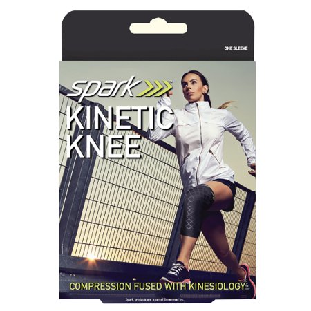 Knee Sleeve Spark Kinetic Knee Large Pull-On 16 to 18 Inch Knee Circumference Left or Right Knee