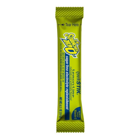 Oral Electrolyte Solution Sqwincher® Quik Stik® Zero Lemon-Lime Flavor 0.11 oz. Electrolyte