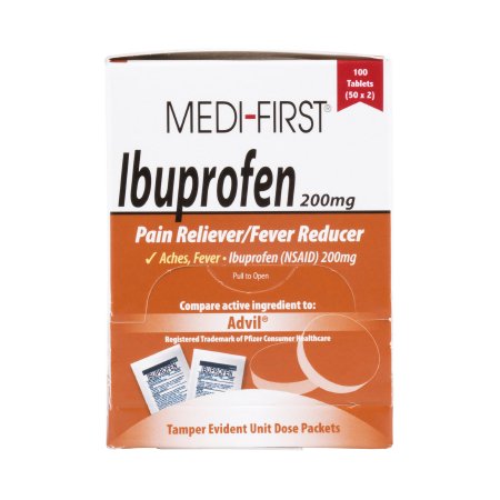 Pain Relief 200 mg Strength Ibuprofen Tablet 100 per Box