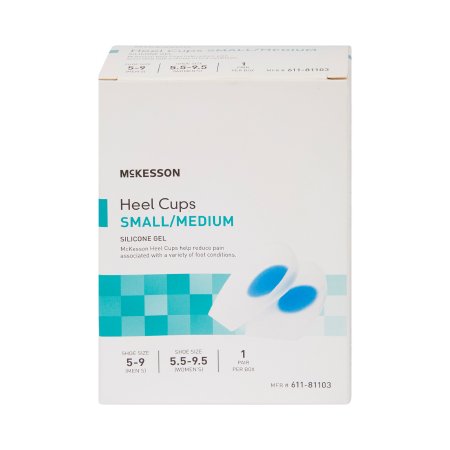 Heel Cup McKesson Small / Medium Without Closure Male 5 to 9 / Female 5-1/2 to 9-1/2 Foot